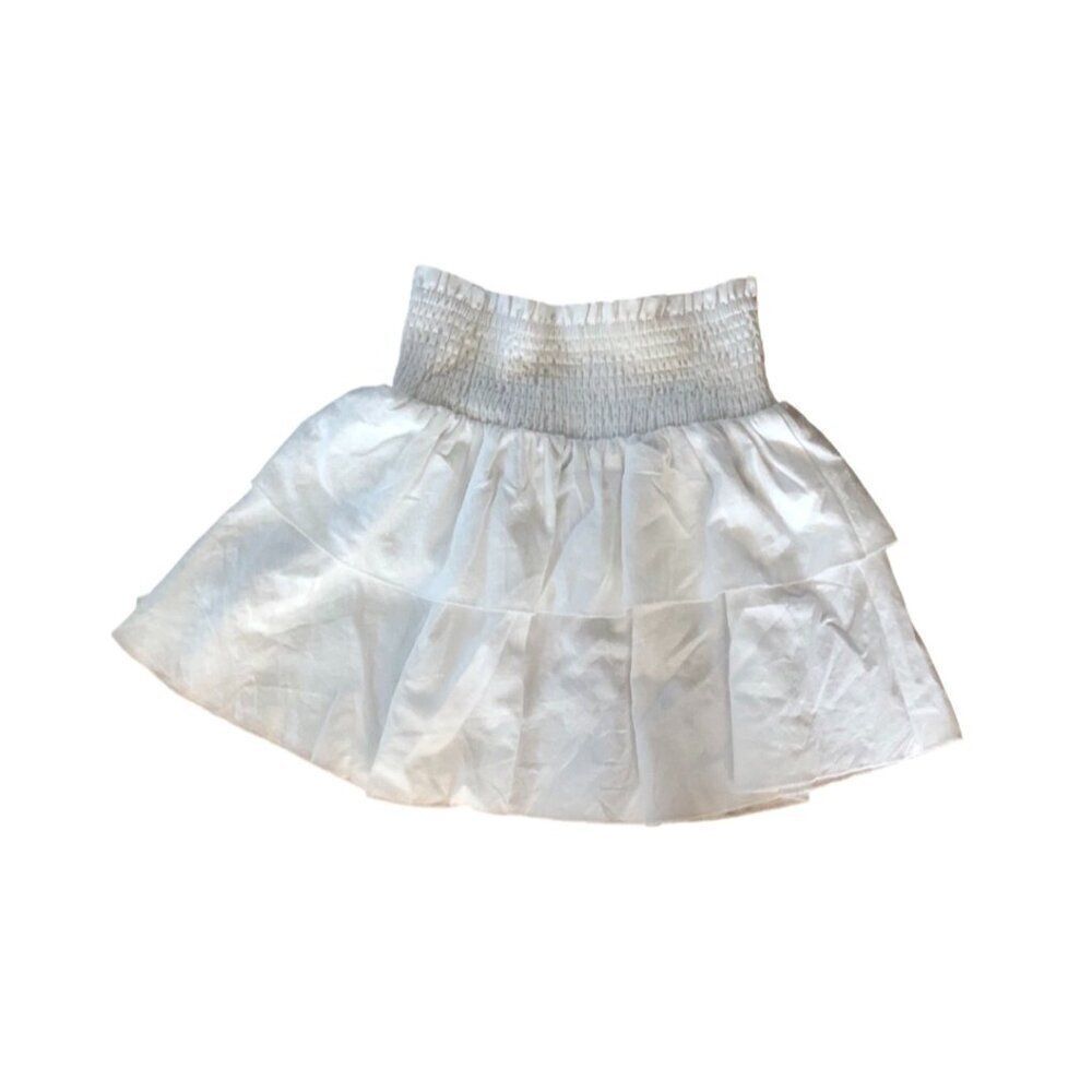 High Waist Ruffle Hem Skirt - Picture 1 of 3